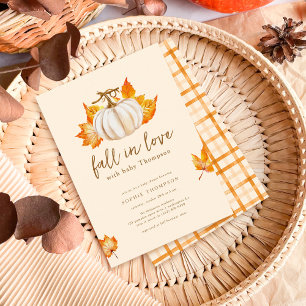 Invitation Crème   Baby shower d'amour de la marionnette mode