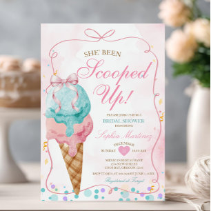 Invitation Crème de glace de boue Elle a été ramassée Fête de