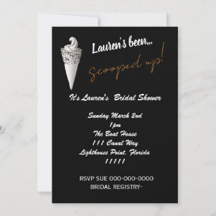 Invitation CRÈME DE GLACE Fête des mariées