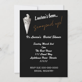 Invitation CRÈME DE GLACE Fête des mariées
