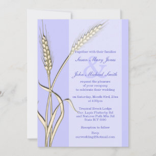 Invitation Crème de lavande de blé extérieur