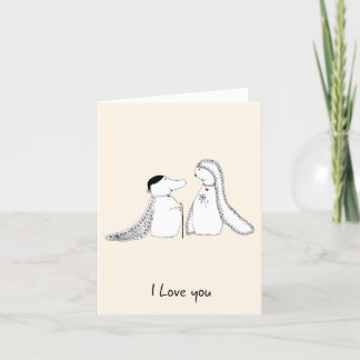 Invitation Crème dessinée à la main couleur Doodle Love You C