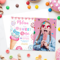 Crème glacée Donut Sweet One 1st Birthday Photo