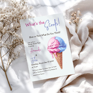 Invitation Crème glacée Qu'est-ce que la Scoop Blue Rose Genr