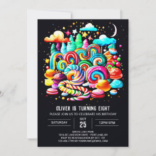 Invitation Crème glacée Sweet Wonderland Anniversaire