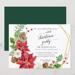 Invitation Crescent de Noël d'hiver
