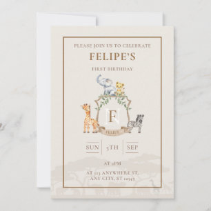 Invitation Crest Safari