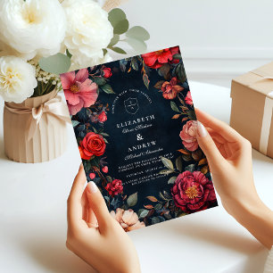 Invitation Crimson Noir Mariage