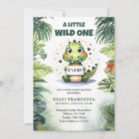 Crocodile de bébé mignon dans la jungle aquarelle