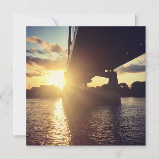 Invitation croisière au coucher du soleil sur le fleuve missi (Devant)