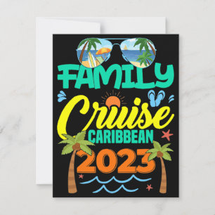 Invitation Croisière de famille dans les Caraïbes Vacances d'