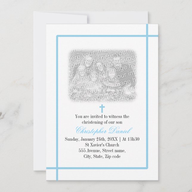 Invitation Croix Bleue (Devant)