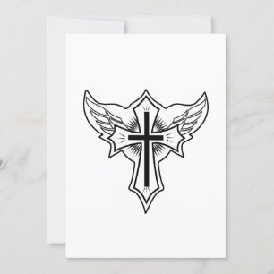 Invitation Croix chrétienne