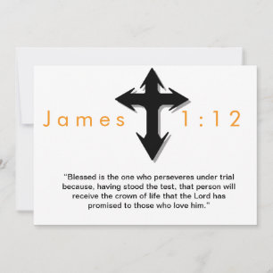 Invitation Croix-chrétienne Bousepée noire