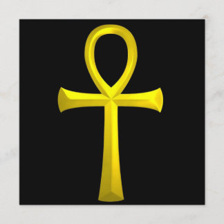 INVITATION CROIX D'EGYPTIEN DU NOEUD ANSATA D'ANKH
