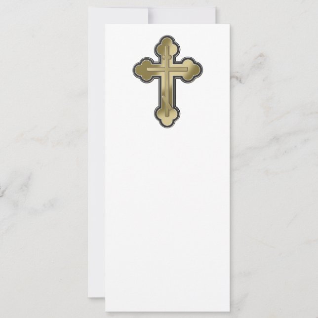 Invitation Croix orthodoxe (Devant)