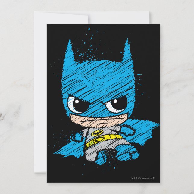 Invitation Croquis Mini Batman (Devant)