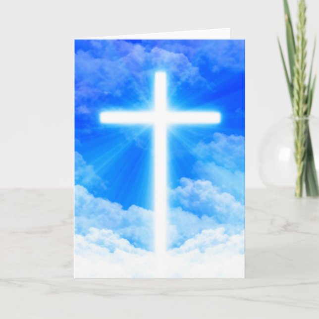 Invitation Cross of Light Jesus Christ Customizable Christian (Devant)