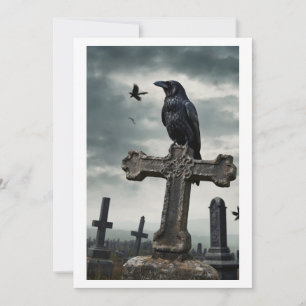 Invitation crow and cross