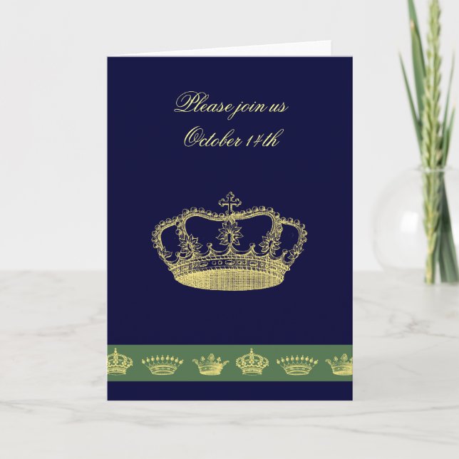 Invitation Crown Designs - Olive Green (Devant)