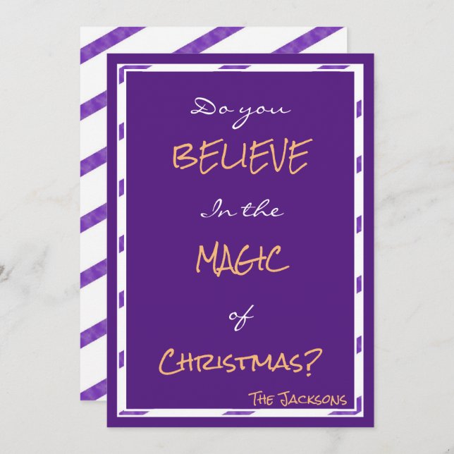 Invitation CROYEZ-vous à la magie (Devant / Derrière)
