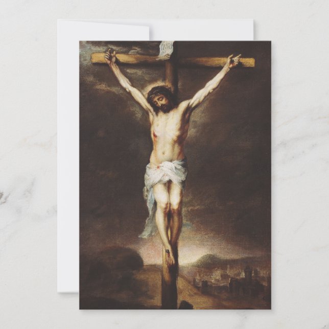 Invitation Crucifixion par Bartolome Esteban Murillo (Devant)