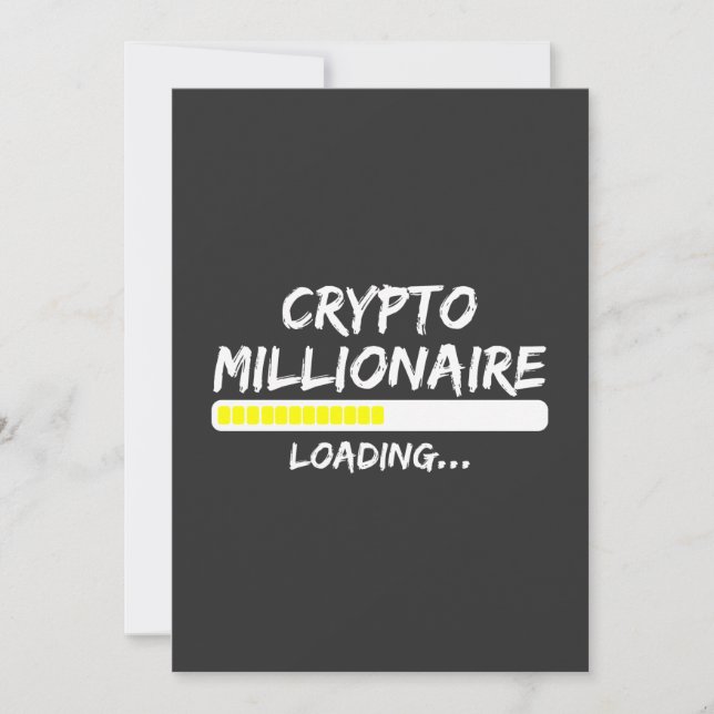 Invitation Crypto Millionaire Chargement Bitcoin (Devant)