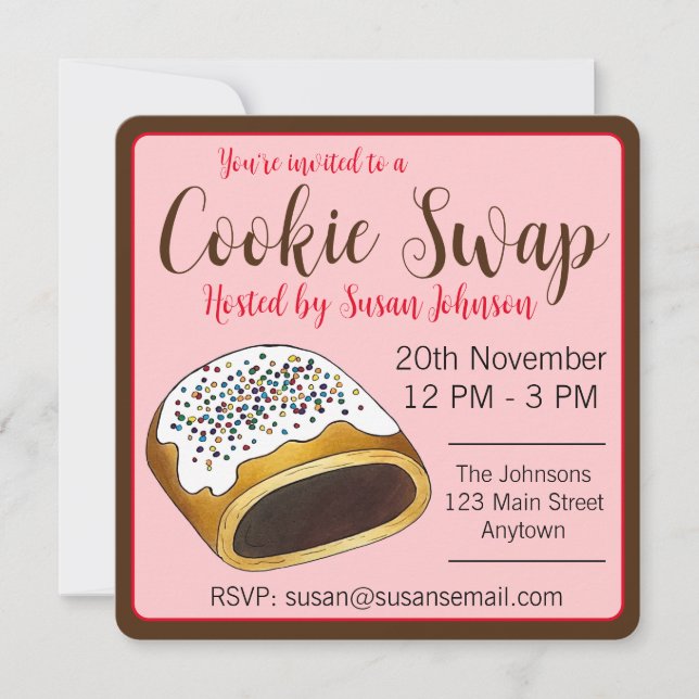 Invitation Cucidati Cuccidati Figues Italiennes Biscuits de N (Devant)