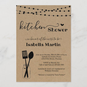 Invitation Cuisine Mariage / Fête de l'mariée