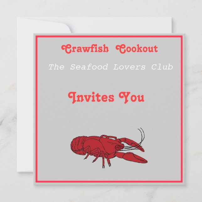 Invitation Cuisson à base de poisson cru (Devant)