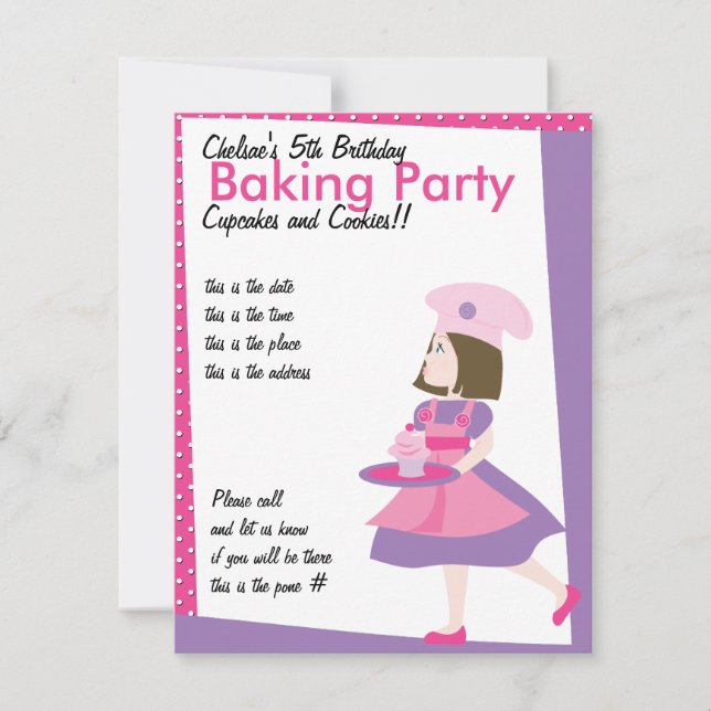 Invitation Cuisson Cutie-Purple (Devant)
