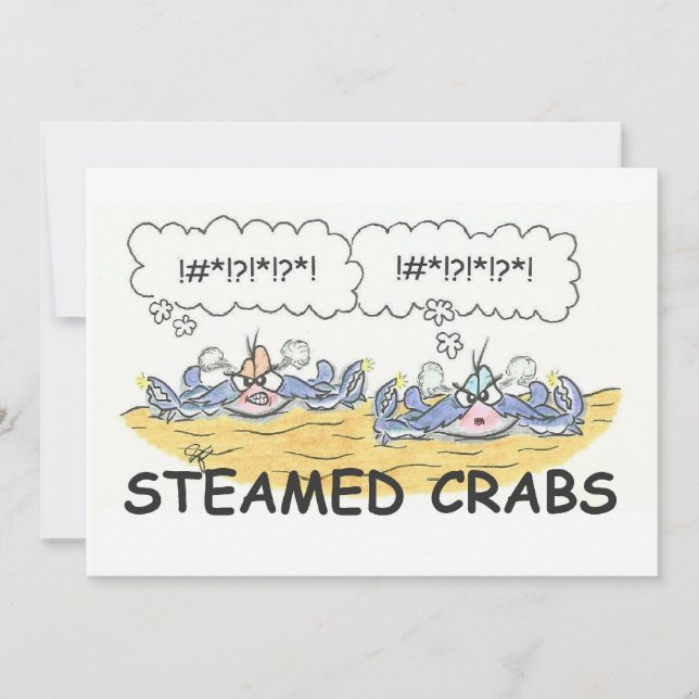 Invitation cuite à la vapeur de crabes (Devant)