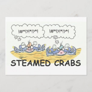 Invitation cuite à la vapeur de crabes