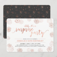 Cuivre | Fête d'anniversaire surprise moderne 50 a