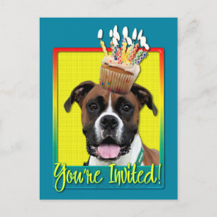 Invitation Cupcake - Boxer - Vindy Postcard