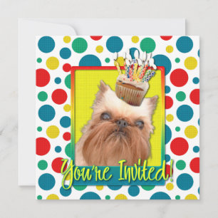 Invitation Cupcake - Bruxelles Griffon
