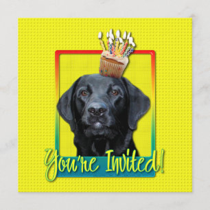 Invitation Cupcake d'invitation - Labrador - Noir - Gage