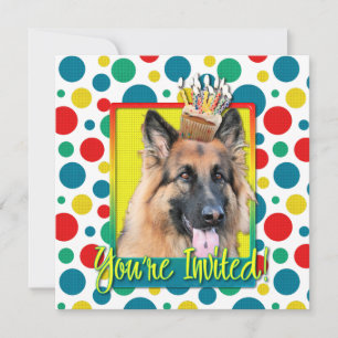 Invitation Cupcake - German Shepherd - Chance