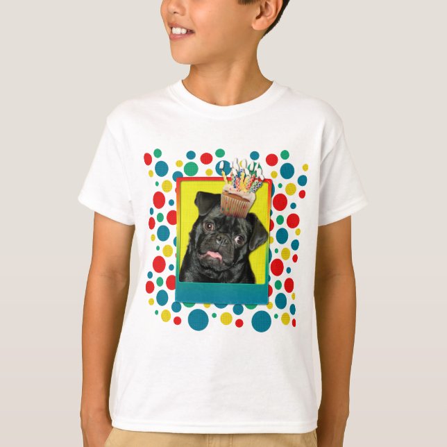 Invitation Cupcake - Pug - Ruffy T-Shirt (Front)