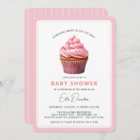 Cupcake rose Cute Pastel Dessert Baby shower fille