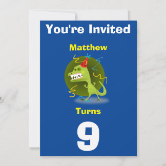 Invitation Custom Dinosaur- Birthday-add name/age