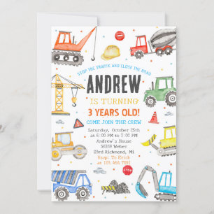 Invitation Custom Une Fête d'anniversaire de construction mod