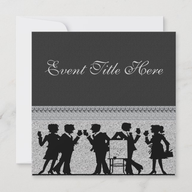 Invitation customisée Festive Party (Devant)