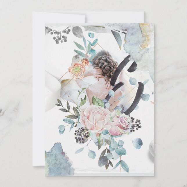 Invitation Customizsible  Wedding design (Devant)