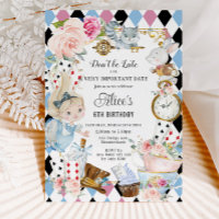 Cute Alice au pays des merveilles Anniversaire Tea