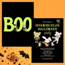 Cute Animal Spooktacular Halloween Fête des enfant