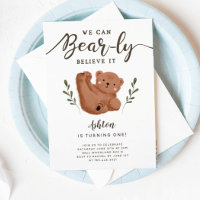 Cute Bear Thème Fête d'anniversaire du garçon