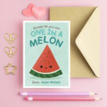 Cute Blue Watermelon School Salle de classe Valent