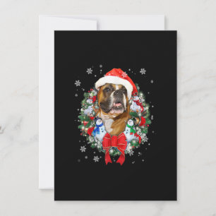 Invitation Cute Boxer Dog Christmas Tree Family Xmas Pajama