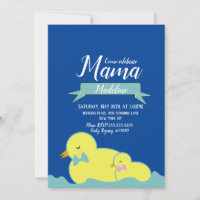 Cute Canards Baby shower bleu rose jaune